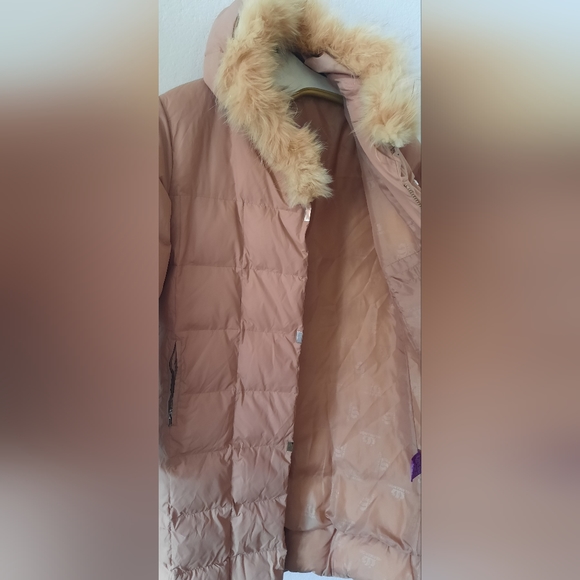 Warmangel Goose Down Puffer Jacket Coat, Duster, Dusty Mauve Color, Size Medium - Picture 4 of 16